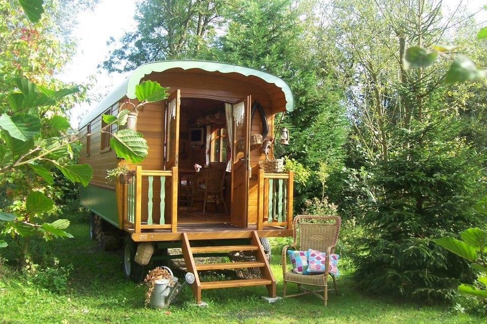 カミエ Roulottes Du Rouard Bed & Breakfast 部屋 写真